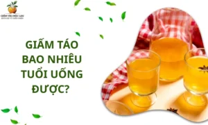 Giấm táo bao nhiêu tuổi uống được?
