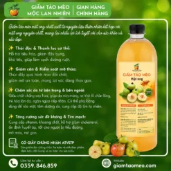 Tác dụng của giấm táo mèo