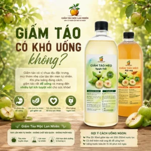 Giấm táo có khó uống không