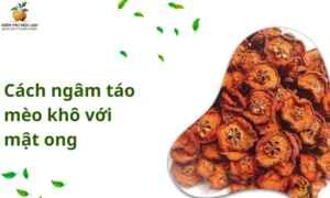 cách ngâm táo mèo khô với mật ong