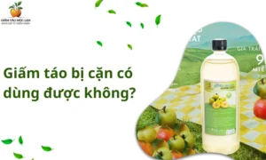 Giấm táo bị cặn có dùng được không