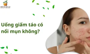 uống giấm táo có nổi mụn không