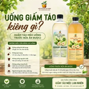 Uống giấm táo kiêng gì