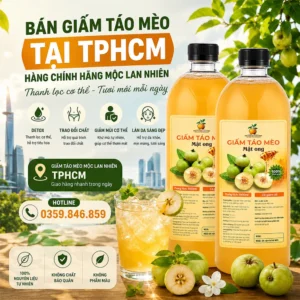Bán giấm táo mèo tại TPHCM
