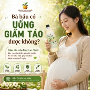 Bầu có uống giấm táo được không