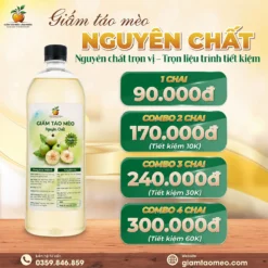 Giấm Táo Mèo Nguyên Chất ✅
